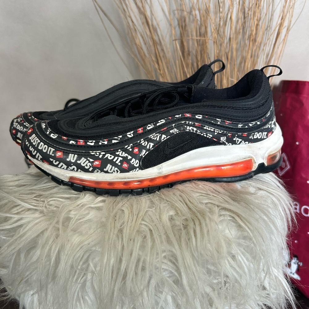 Nike Air Max 97 Black with Red and White Accents
